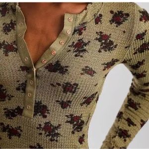 FREE PEOPLE One Of The Girls Henley Top